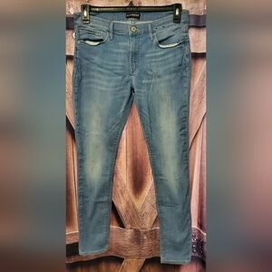Express Womens Mid-Rise Jean Leggings, Size 10